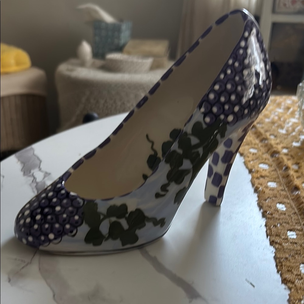 Elegant Purple Floral stiletto decor